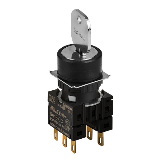 Селекторные переключатели с ключом серии S16KR — оптимальное решение Autonics  для компактных корпусов и панелей