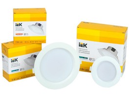 Новинка IEK Lighting — светодиодные даунлайты ДВО 1701-1704 IEK® со встроенным драйвером