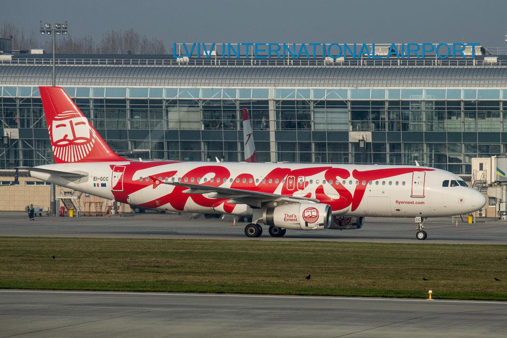 Как Ernest Airlines будет летать во Львов после 1 апреля