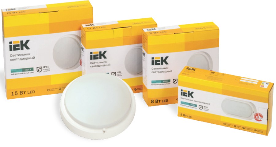 IEK GROUP расширяет модельный ряд популярных светодиодных светильников для ЖКХ и бытового освещения